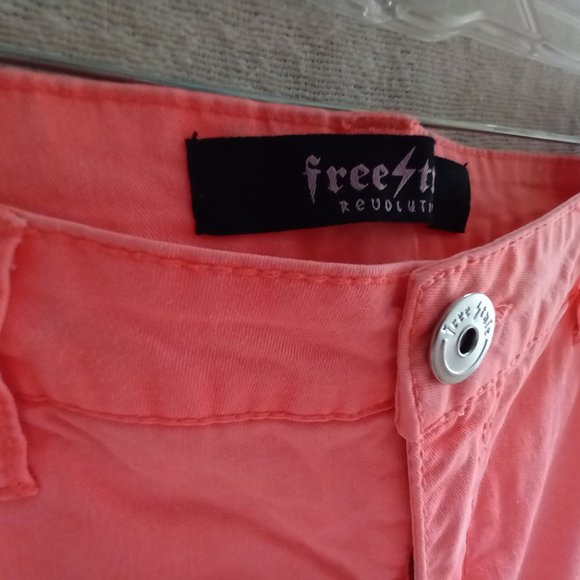 Free Style Revolution Neon Orange Capris Size 11 (T-253) - Picture 4 of 5